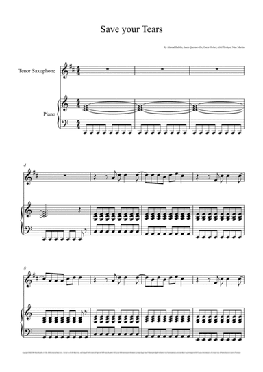 Save Your Tears (arr. André Laitano)