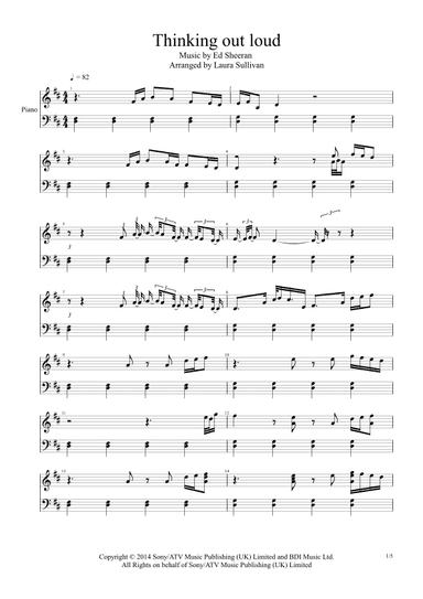Thinking Out Loud (arr. Laura Sullivan)