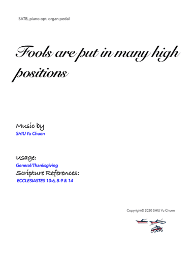 Fools are put in many high positions