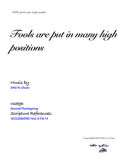 Fools are put in many high positions