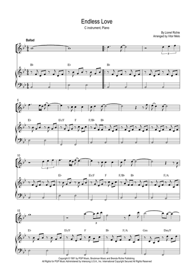 Endless Love (arr. Vitor Melo)