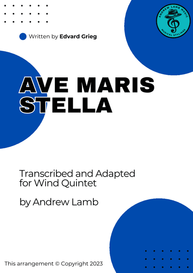 Edvard Grieg | Ave Maris Stella | for Wind Quintet (arr. Andrew Lamb)
