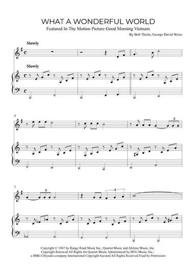 What A Wonderful World (arr. Alex Nunes Rodrigues)