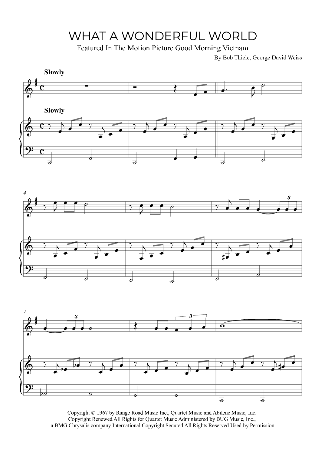 What A Wonderful World (arr. Alex Nunes Rodrigues)