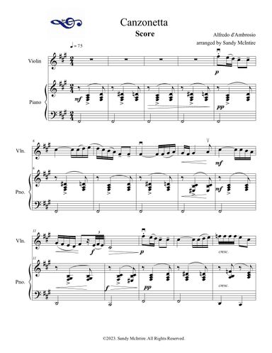 Canzonetta (arr. Sandy McIntire)