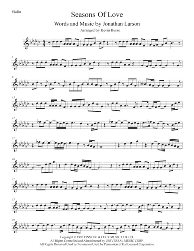 Seasons Of Love (arr. Kevin Busse)