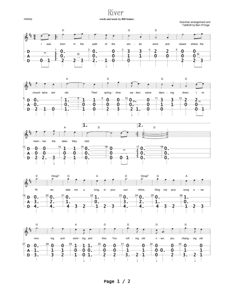 River (arr. Ben D'Ooge)