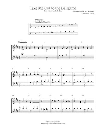 Take Me Out to the Ballgame - for 3-octave handbell choir (arr. Samuel Stokes)