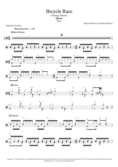 Bicycle Race (arr. Sick Boy)