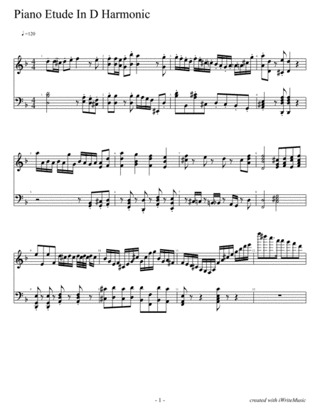 Etude in D Harmonic