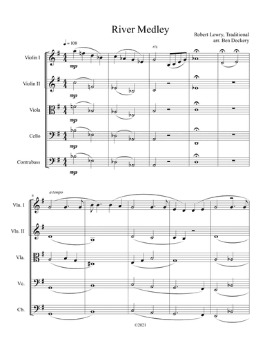 River Medley for String Orchestra (arr. Ben Dockery)