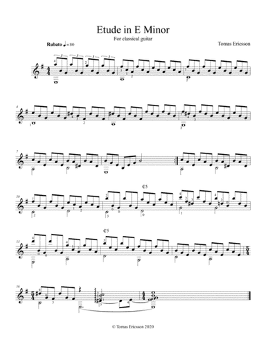 Etude in E Minor