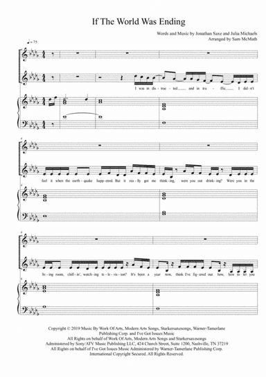 If The World Was Ending (arr. Sam McMath)