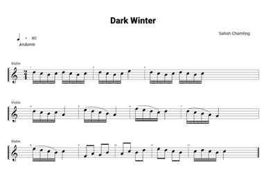 Dark winter