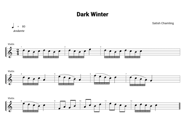 Dark winter