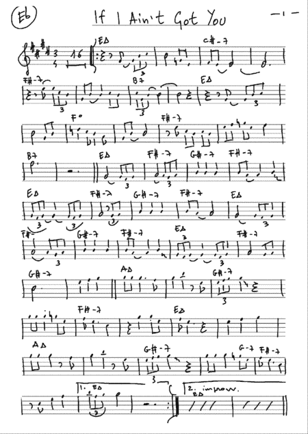 If I Ain't Got You (arr. Maurizio Leoni)