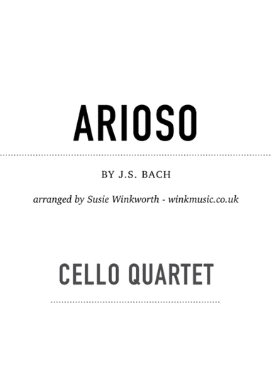 Arioso (arr. Susie Winkworth winkmusic.co.uk)