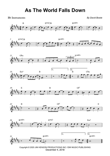 As The World Falls Down (arr. Wesley S. SIlva)