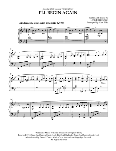 I'll Begin Again (arr. Alex Thio)
