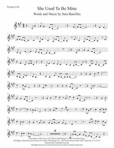 She Used To Be Mine from WAITRESS THE MUSICAL (arr. Kevin Busse)