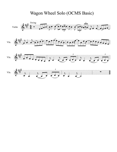 Wagon Wheel (arr. Ashley Kovacs)