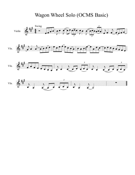 Wagon Wheel (arr. Ashley Kovacs)