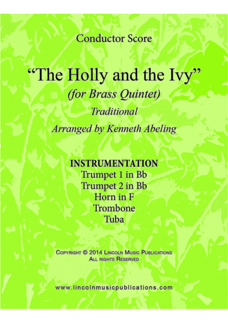 The Holly and the Ivy (for Brass Quintet) (arr. Kenneth Abeling)
