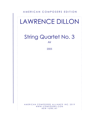 [Dillon] String Quartet No. 3: Air