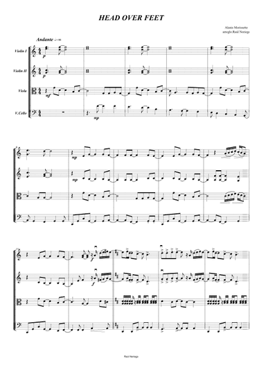Head Over Feet (arr. RAUL NORIEGA)