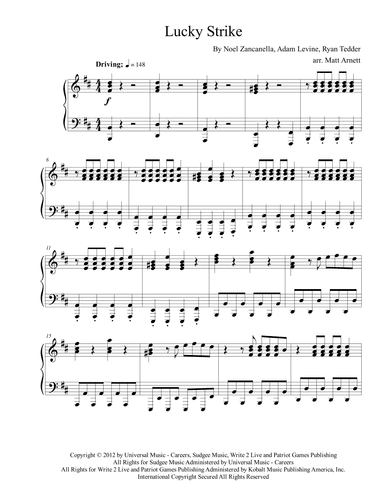 Lucky Strike (arr. Matt Arnett)