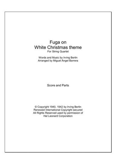 White Christmas (arr. Miguel Ángel Barrera)