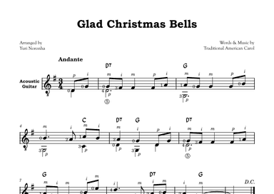 Glad Christmas Bells - For Acoustic Guitar (arr. Yuri Noronha)