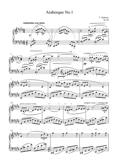 Debussy - Arabesque No.1 (arr. MPM)