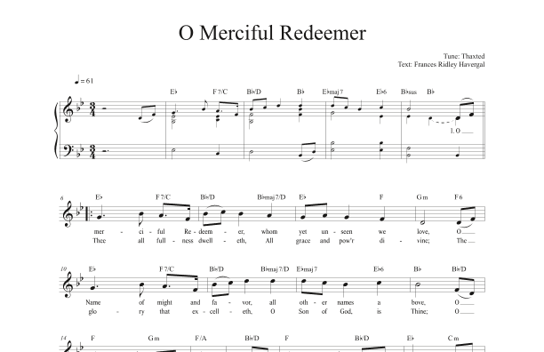 O Merciful Redeemer (Thaxted) (arr. Travis J. Gandy)