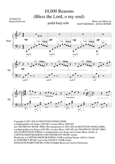10,000 Reasons (bless The Lord) (arr. Regina Ederveen)