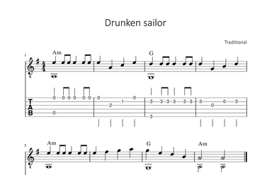 Drunken Sailor (arr. Bettina Schipp)