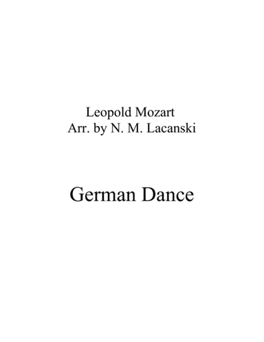German Dance (arr. Nick Lacanski)