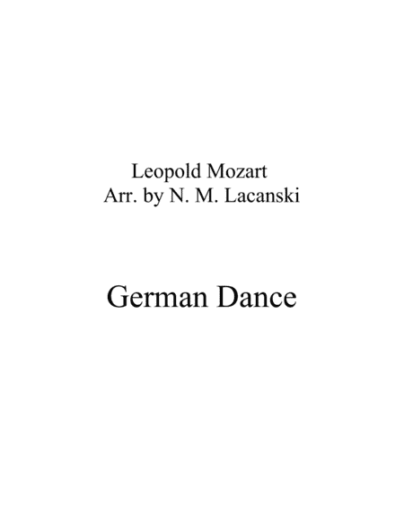 German Dance (arr. Nick Lacanski)