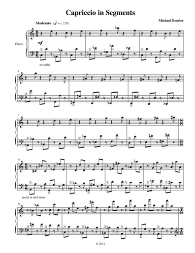 Capriccio in Segments from Nine Character Pieces