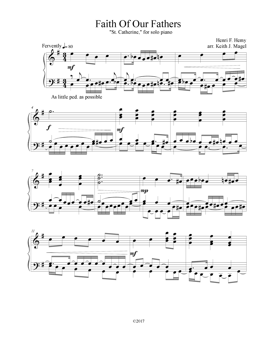 Faith Of Our Fathers II (arr. Keith James)