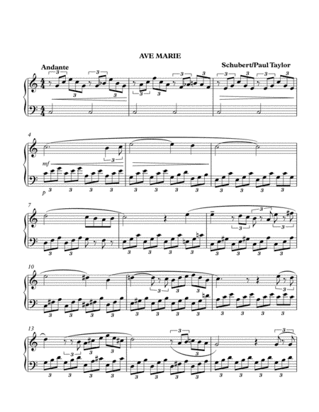 Ave Maria (arr. Paul Taylor)