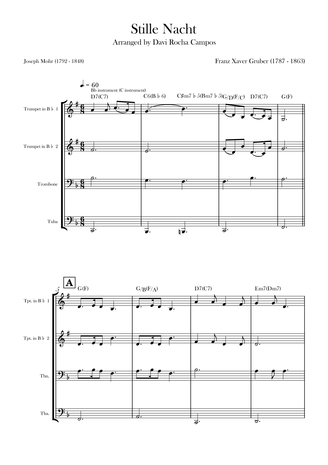 Stille Nacht (arr. Davi Rocha Campos)