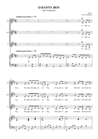 O Danny Boy (arr. SCMusic)