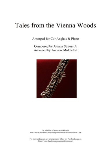 Tales from the Vienna Woods arranged for Cor Anglais and Piano (arr. Andrew Middleton)