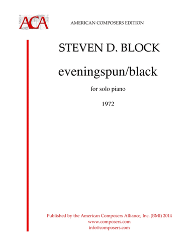[Block] eveningspun/black