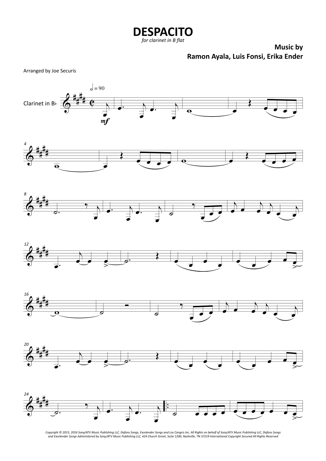 Despacito (arr. Joe Securis)