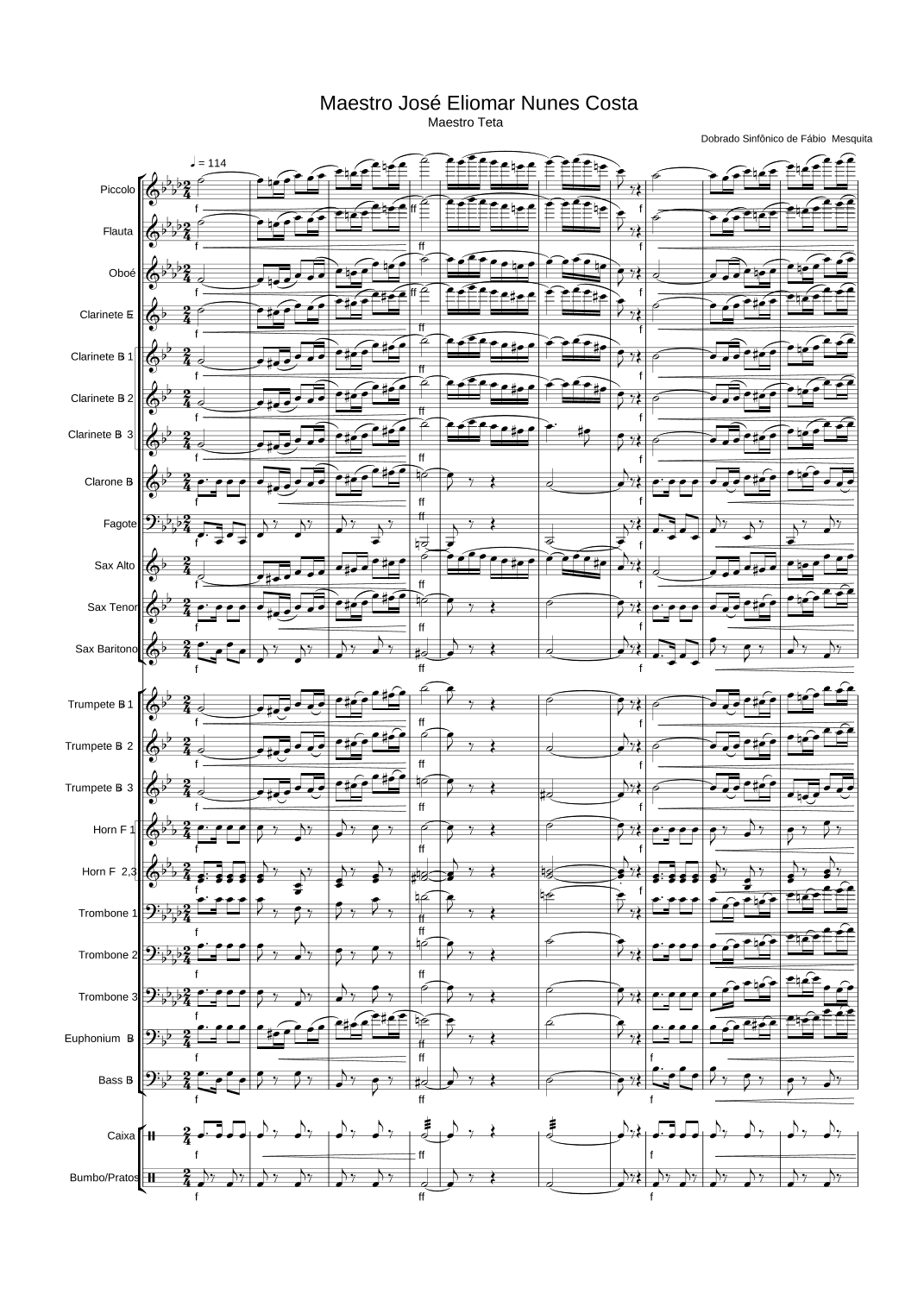 Maestro José Eliomar Nunes Costa