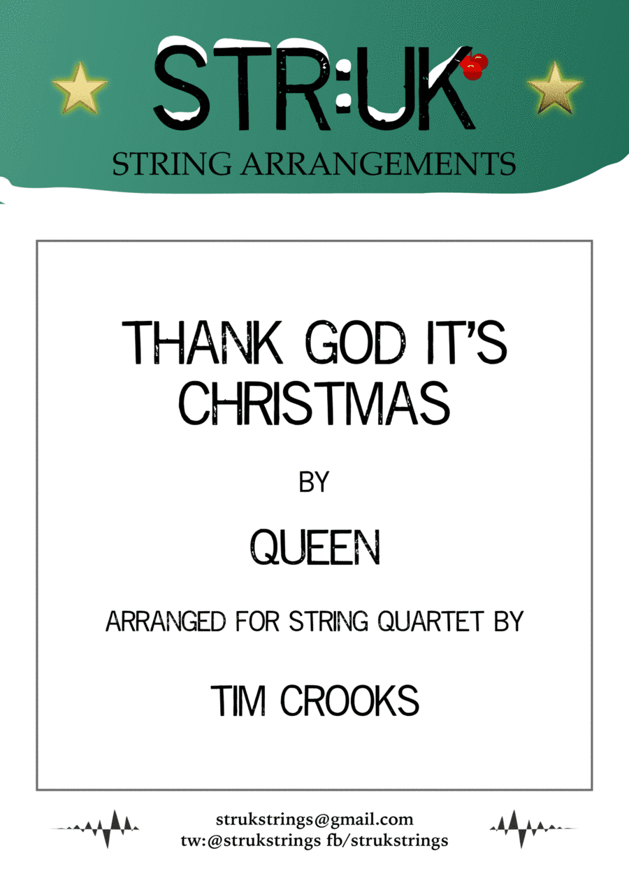 Thank God It's Christmas (arr. Tim Crooks)