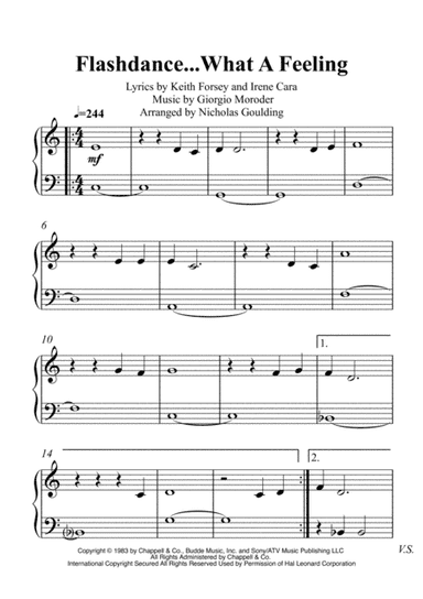 Flashdance...What A Feeling (arr. Nicholas Goulding)