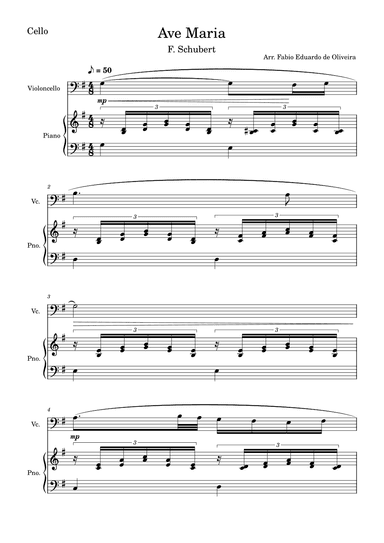 Ave Maria (Schubert) (arr. Fabio Eduardo de Oliveira)
